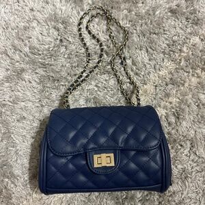 Blue & Gold Mini Bag